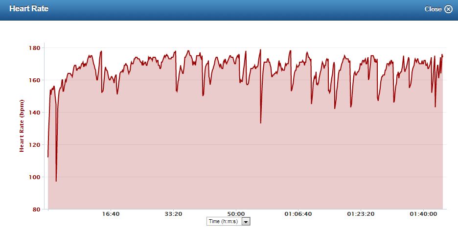 Running Heart Rate Chart